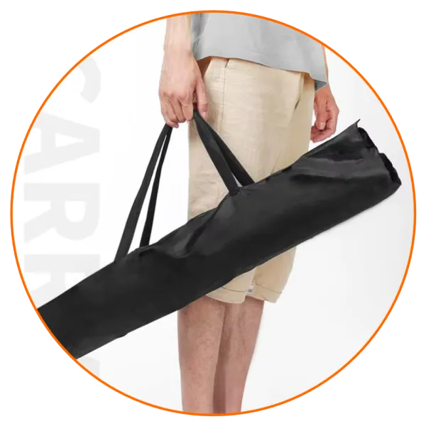 Bolsa de Nylon negra.