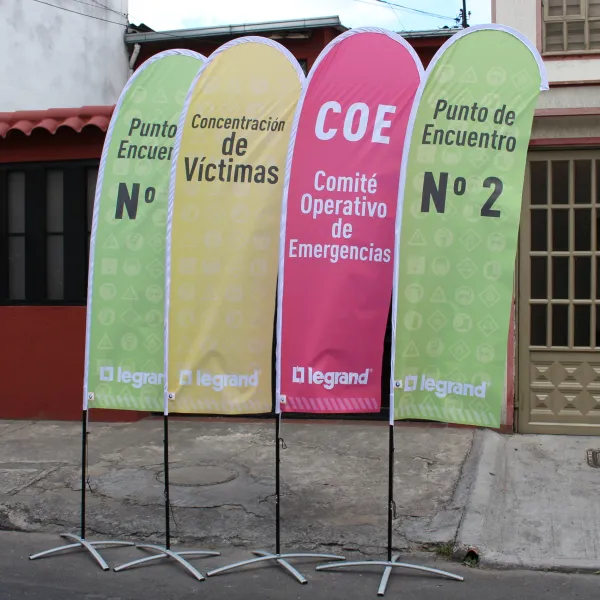 Bandera publicitaria Gota